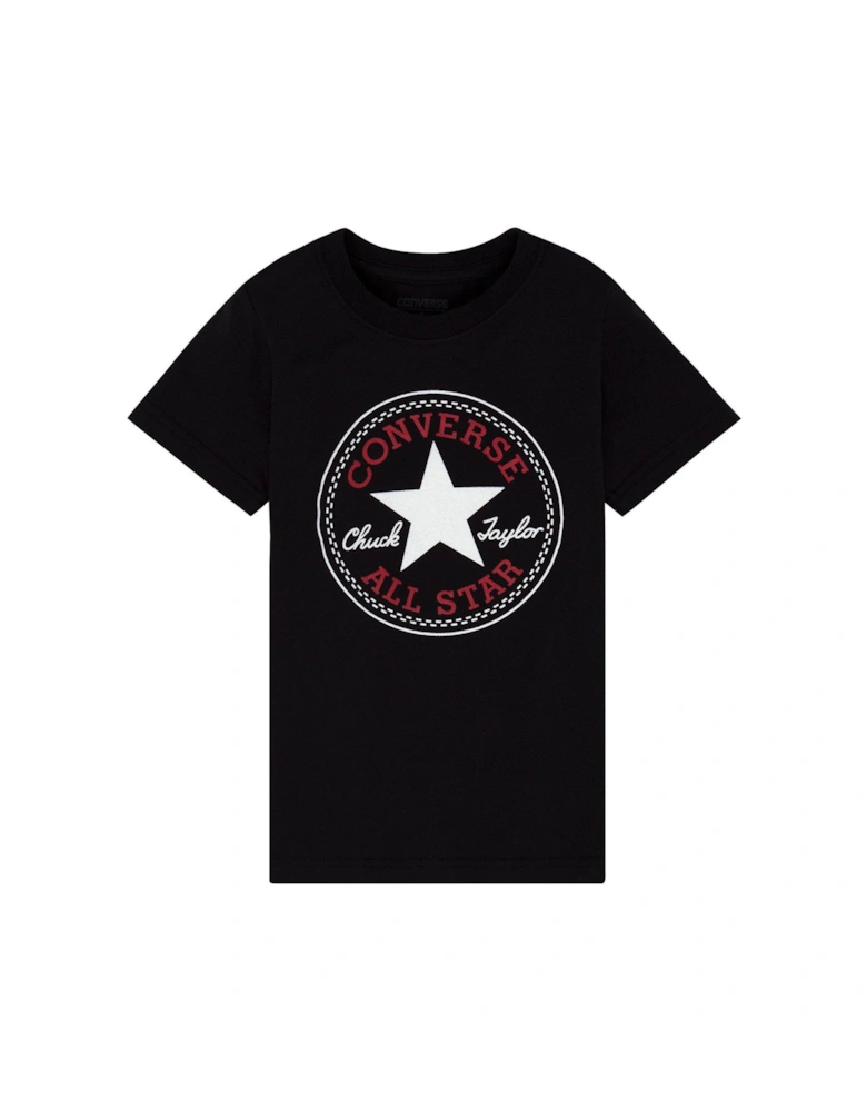 Junior Boys Core Chuck Patch T-Shirt - Black
