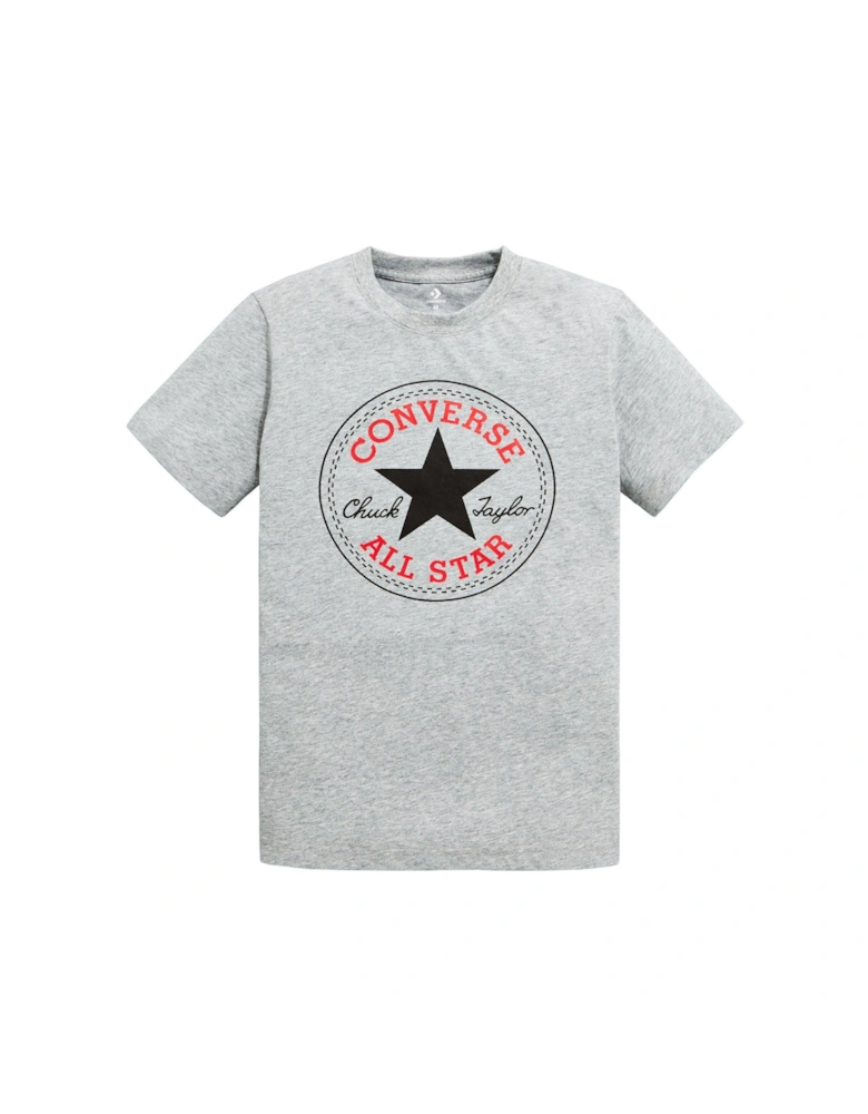 Junior Boys Chuck Patch T-Shirt - Dark Grey