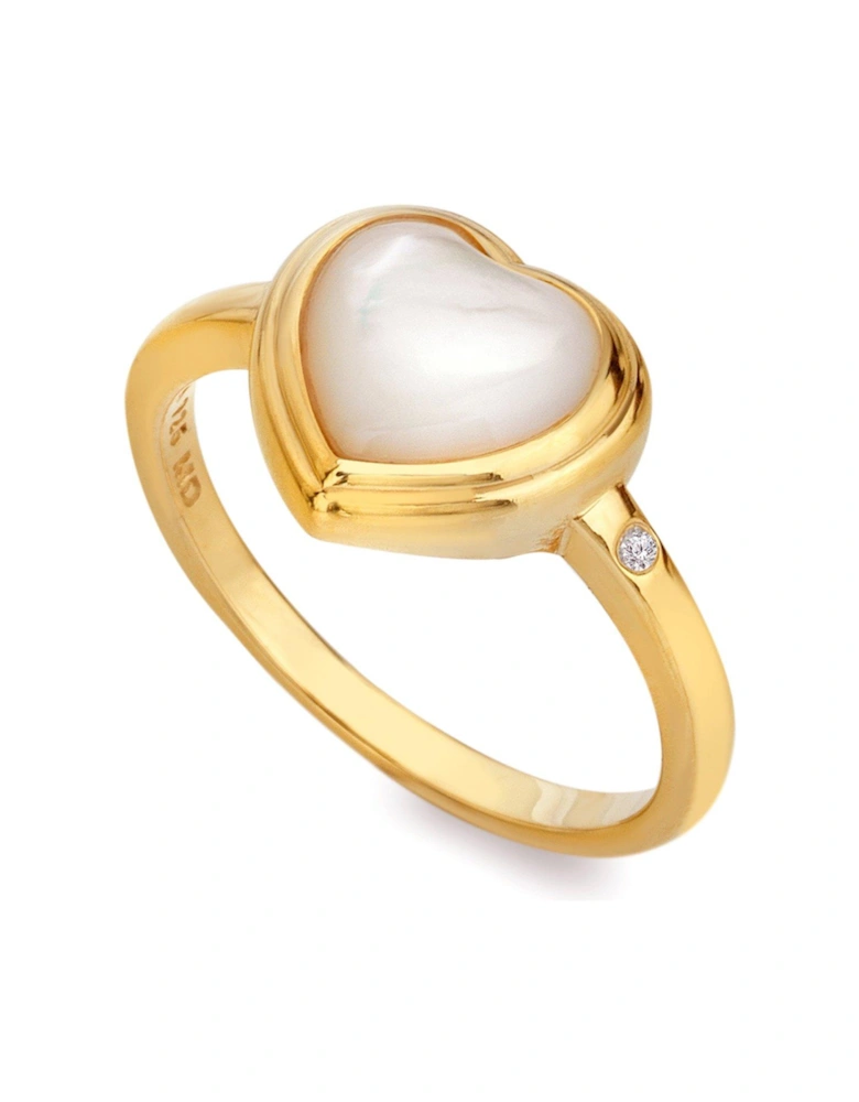 HD X JJ Heart Ring - Mother of Pearl