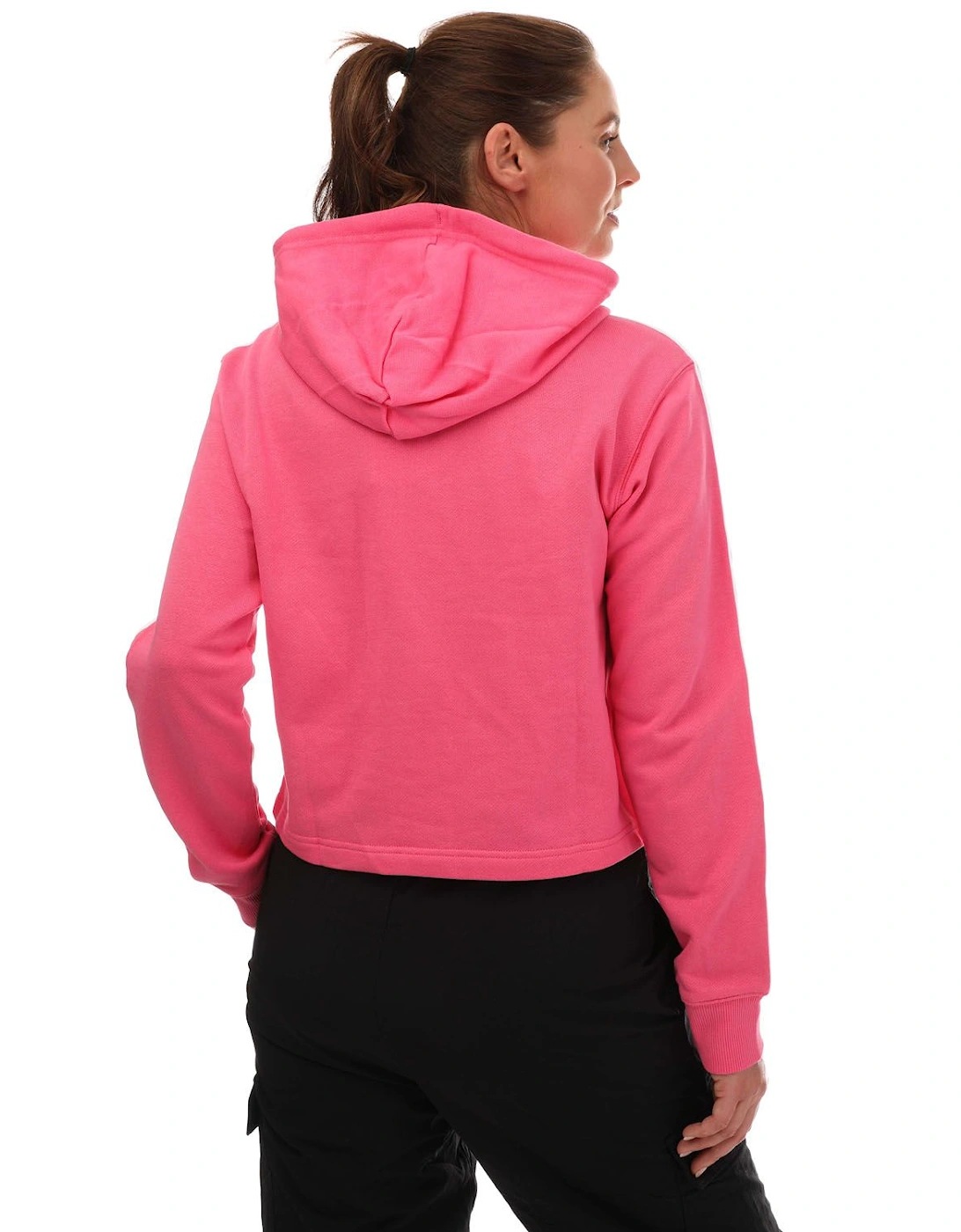 Womens Essentials French Terry Cropped Hoody