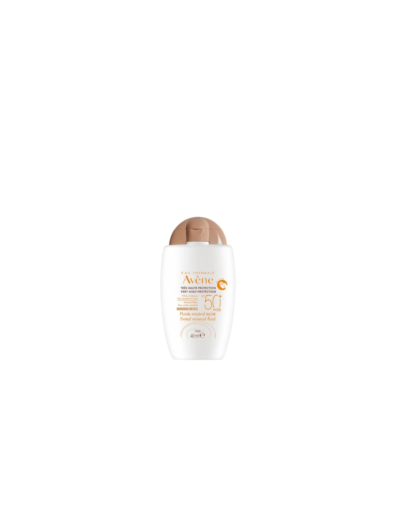 Avène Very High Protection Tinted Mineral Fluid SPF50+ Sun Cream for Intolerant Skin 40ml - Avene