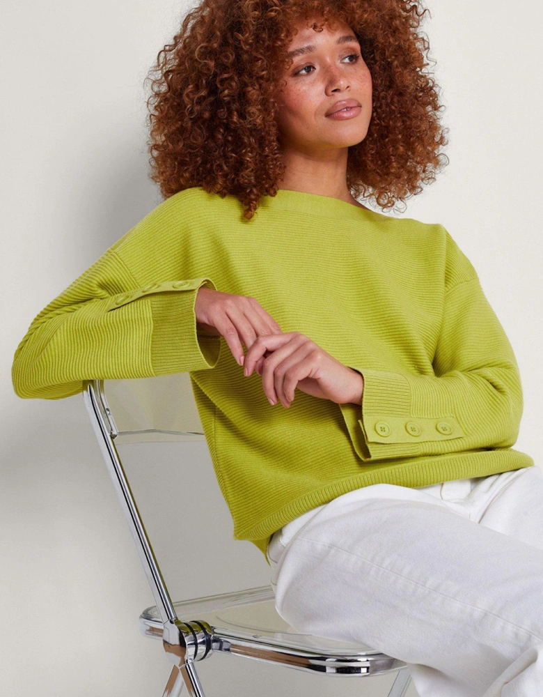 Rue Rib Jumper Green