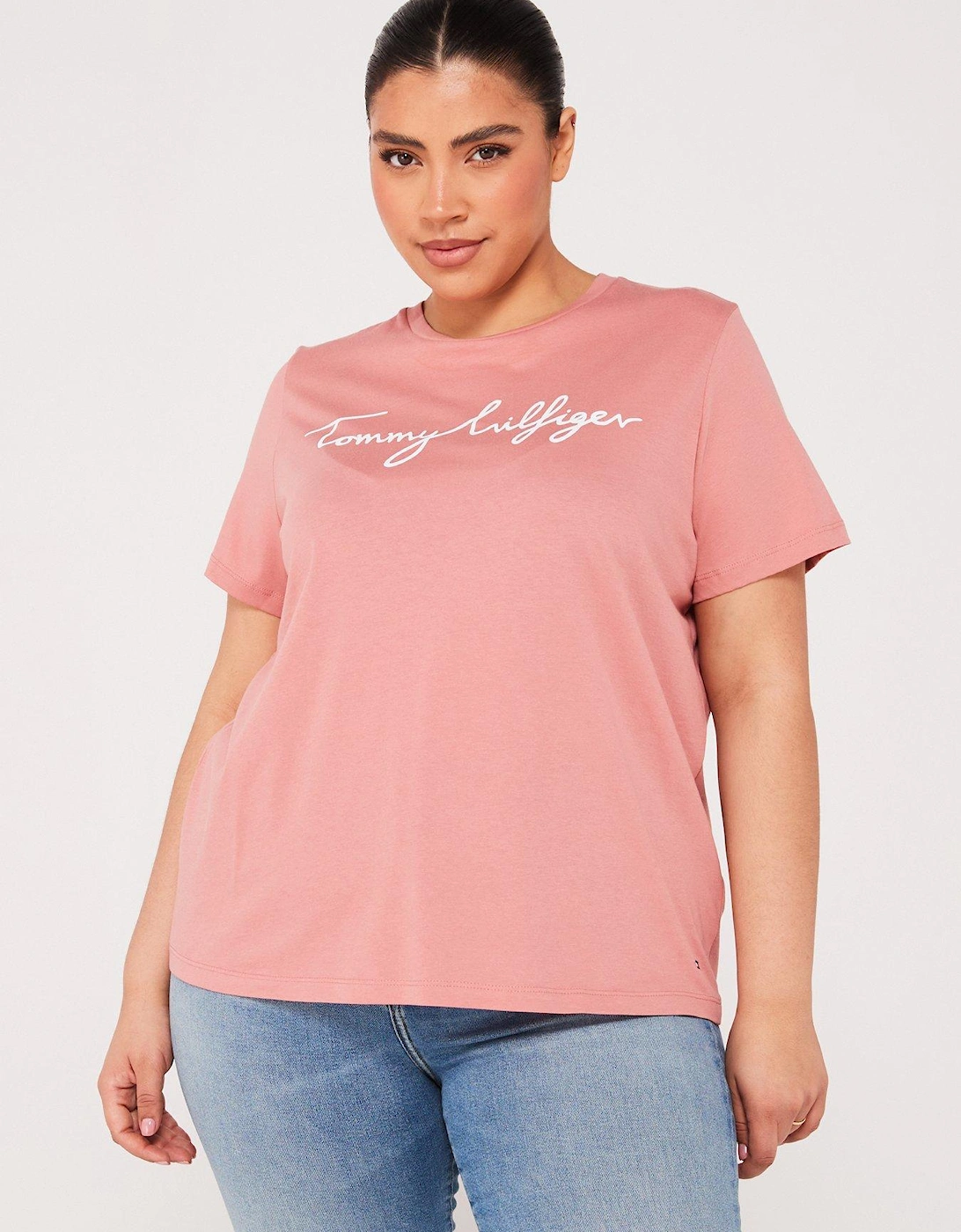 Plus Size Signature T-Shirt - Pink, 3 of 2