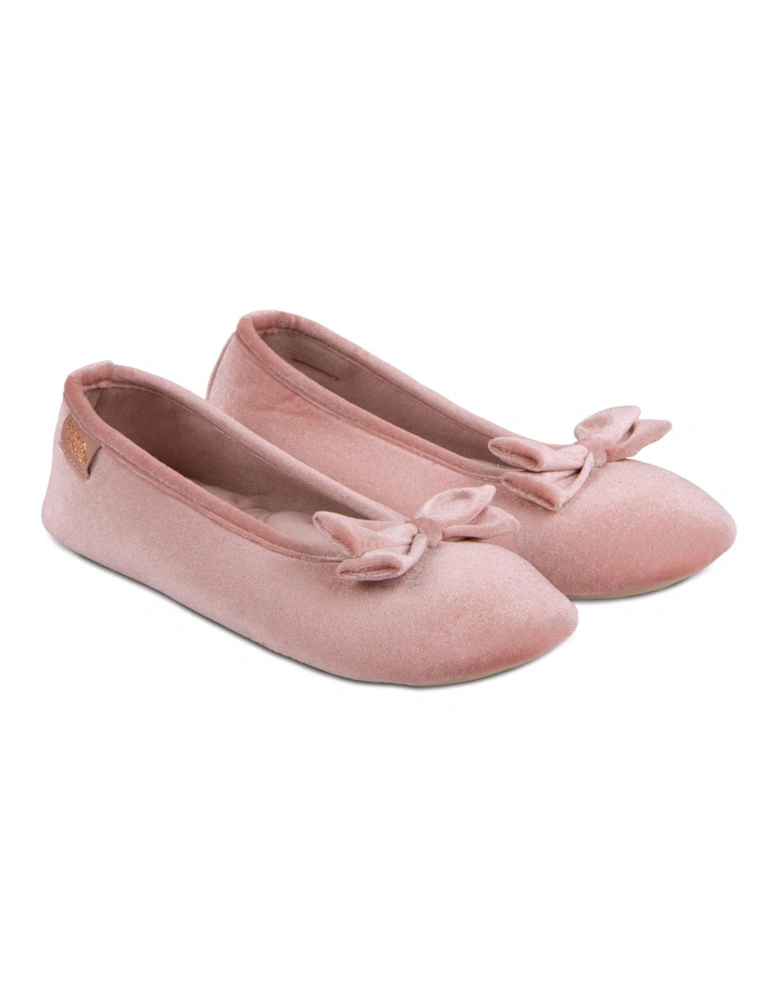 Isotoner Sparkle Velour Ballet - Pink Sparkle