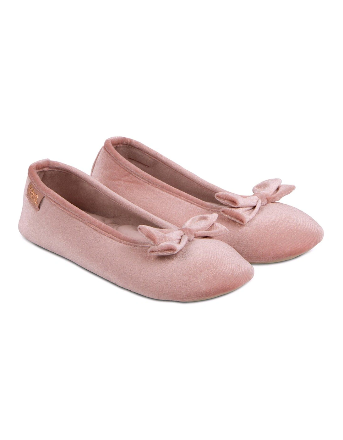 Isotoner Sparkle Velour Ballet - Pink Sparkle, 2 of 1