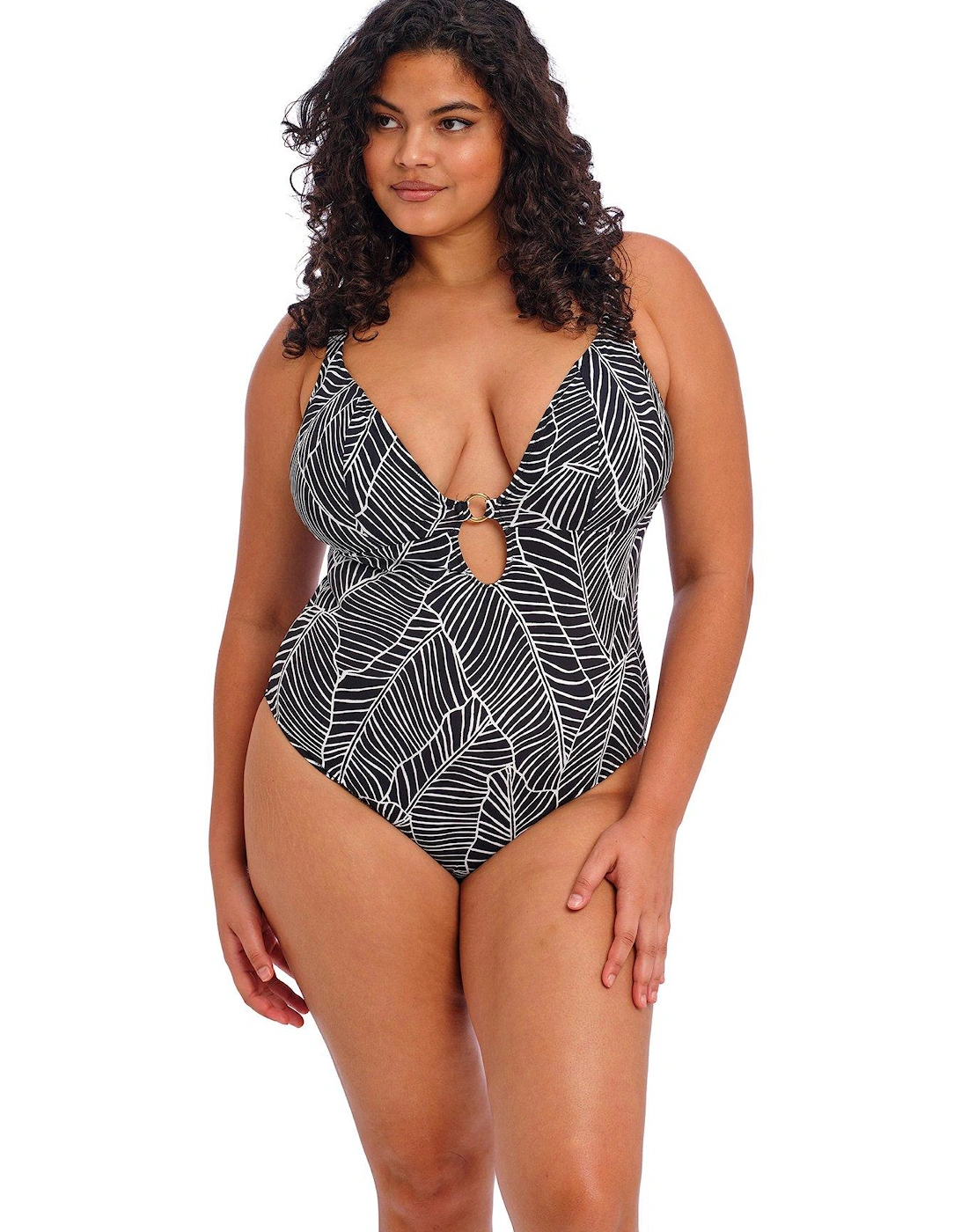 Kata Beach Non Wired Plunge Swimsuit - Black, 6 of 5