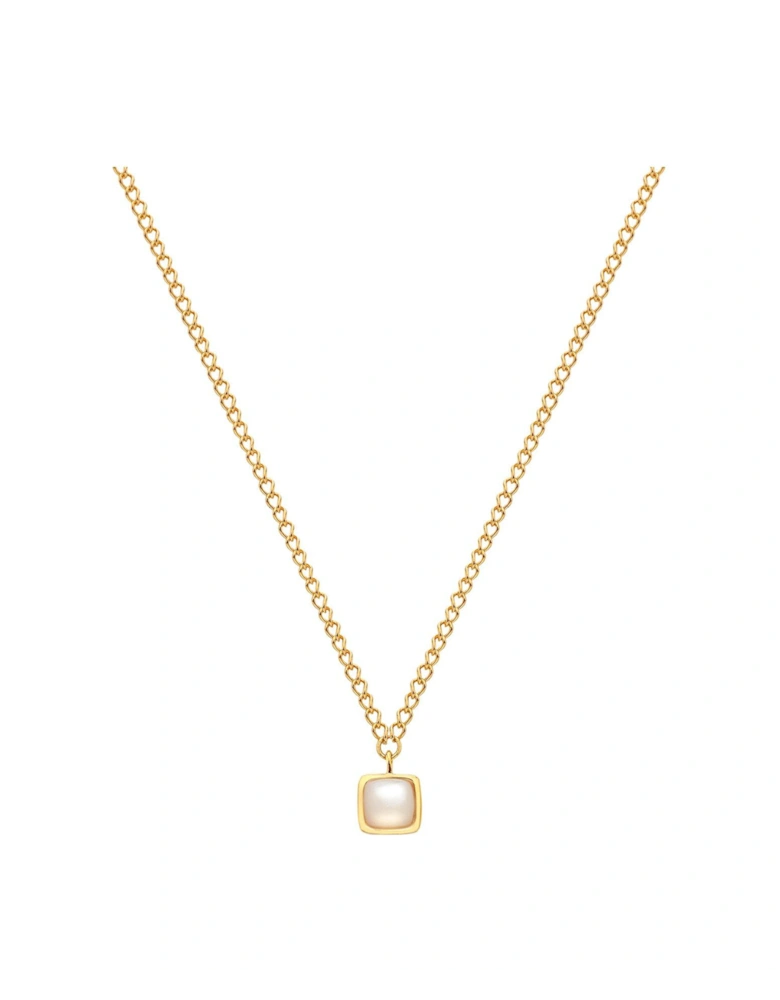 HDXGEM Square Necklace - Mother of Pearl