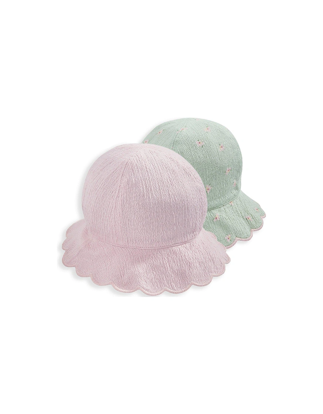 Baby Girls Hibiscus Reversible Hat - Green, 2 of 1