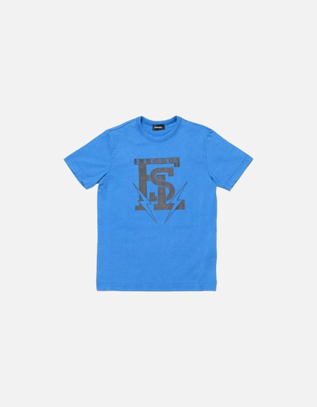 Boys Blue T-Shirt With FSL Print, 2 of 1