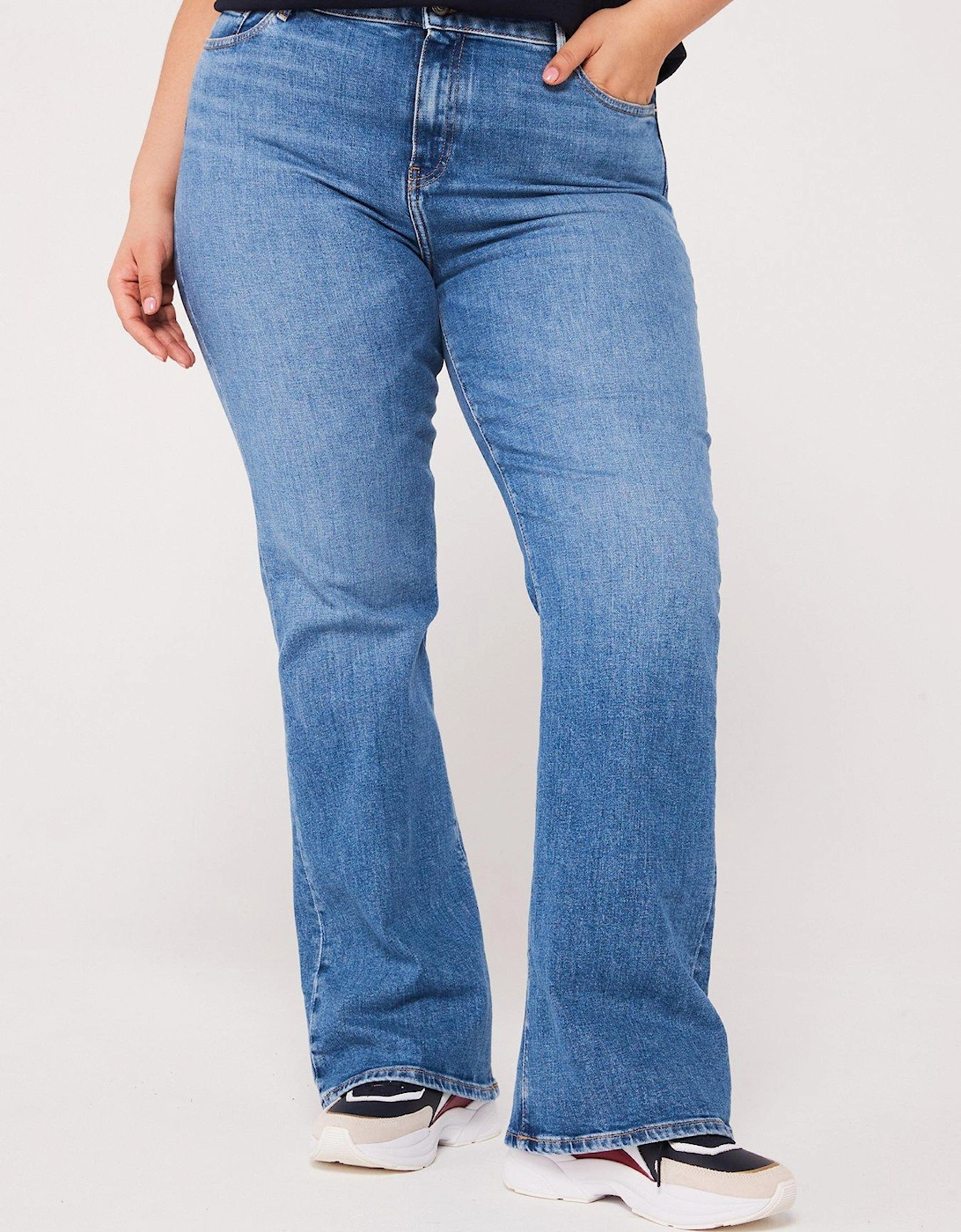 Plus Size Bootcut Jeans - Blue, 5 of 4