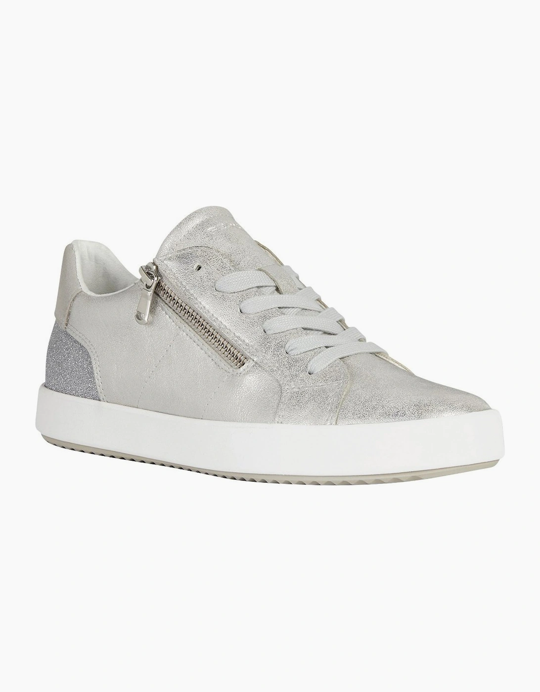 Geox Women's Silver Synth D Blomiee A Trainers  7 Size 7