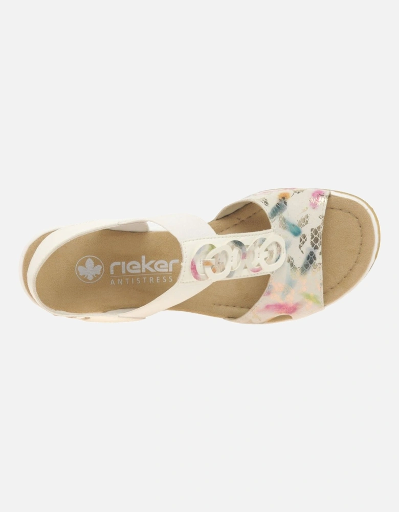 Medal Womens Wedge Heel Sandals