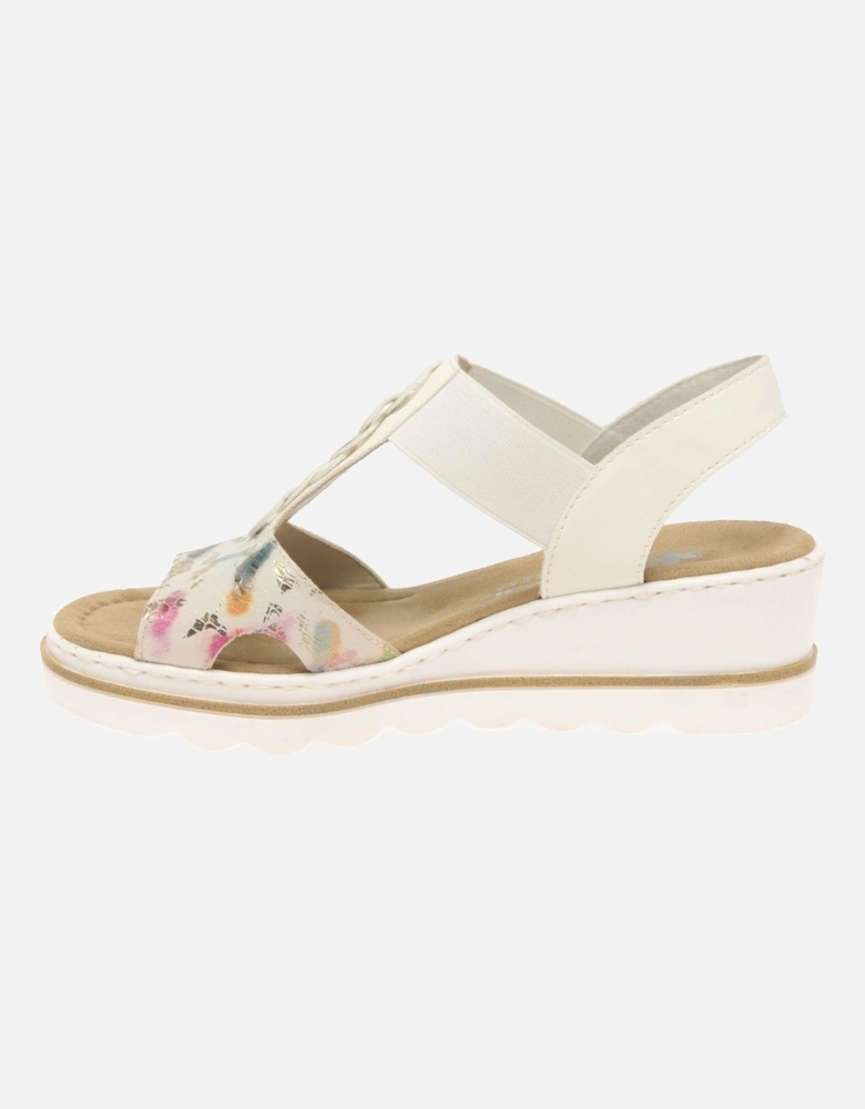 Medal Womens Wedge Heel Sandals