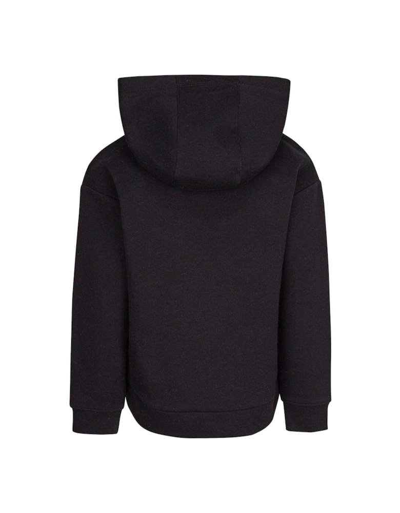 Kids Girls Club Overhead Hoody - Black