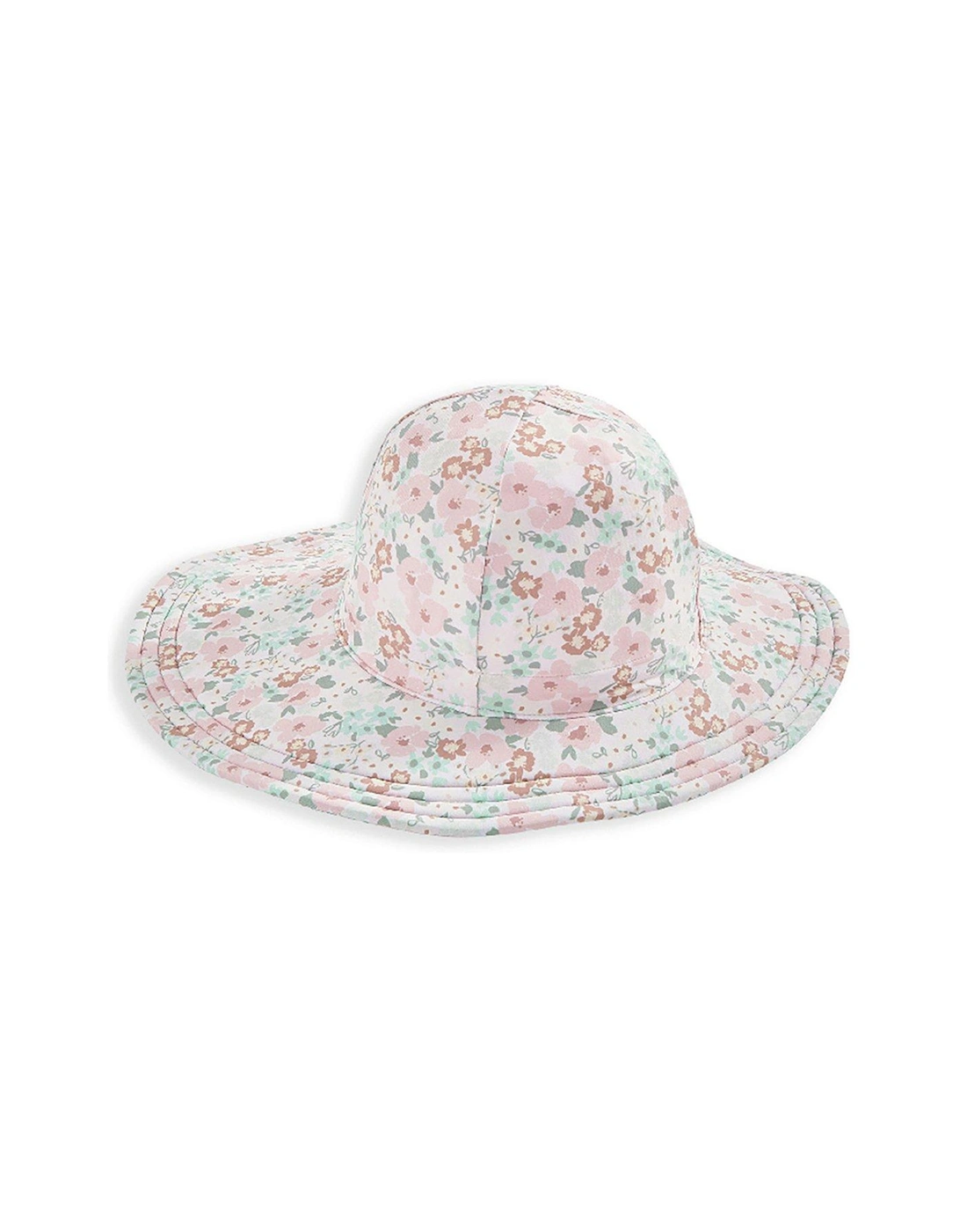 Baby Girls Floral Print Swim Hat - Pink, 2 of 1