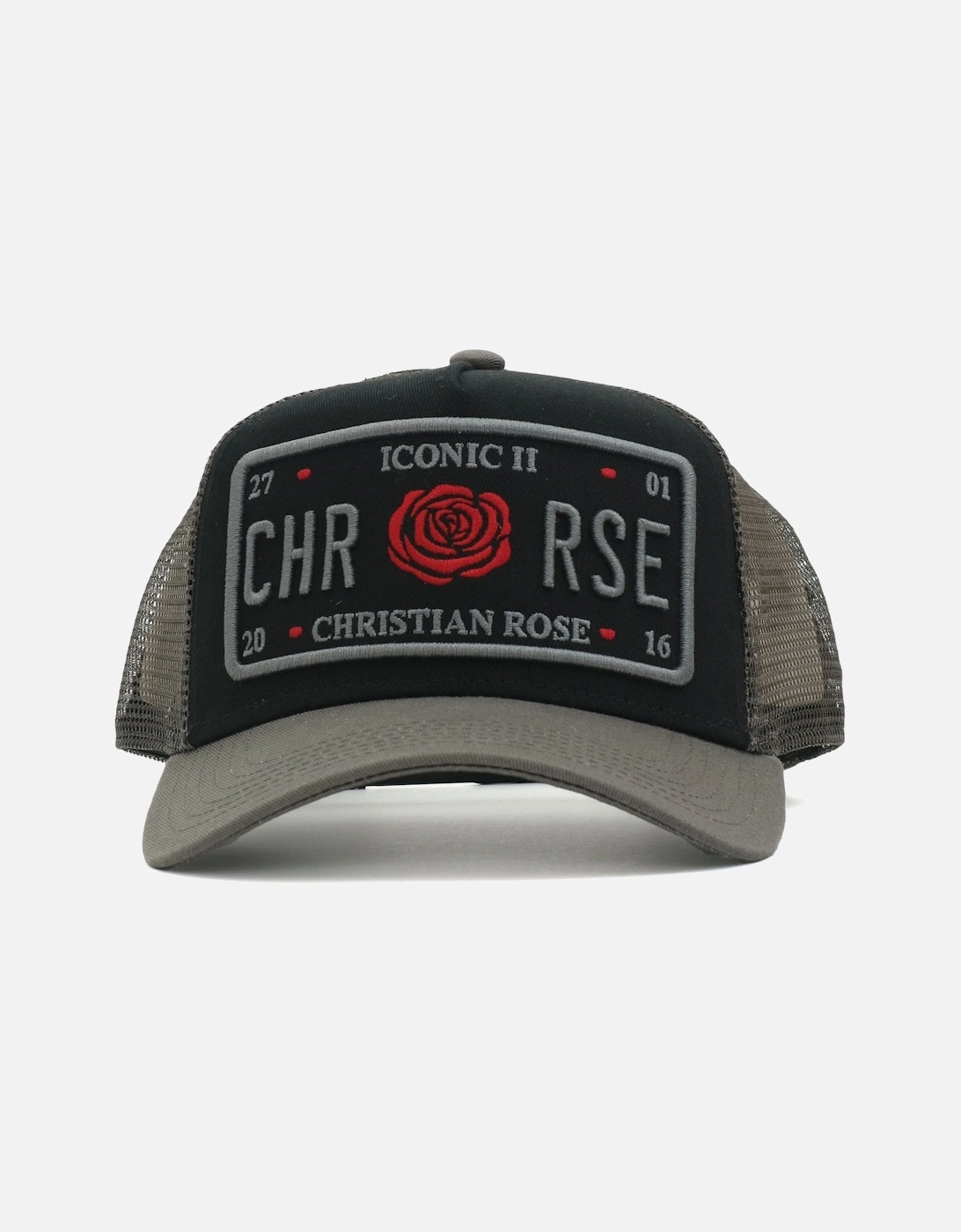 Iconic Plate Red Rose Multicolour Trucker Cap, 4 of 3