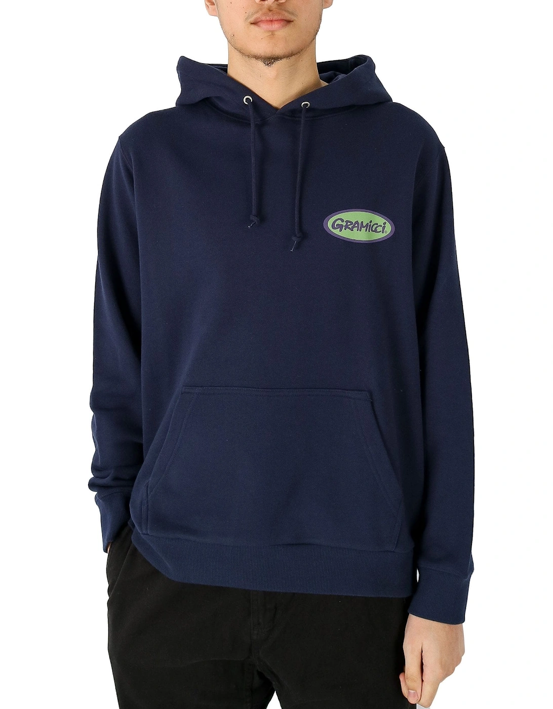 Oval Logo Navy Hoodie, 5 of 4