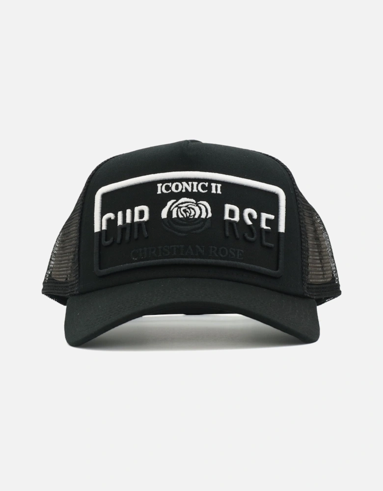 Iconic Half Black Trucker Cap