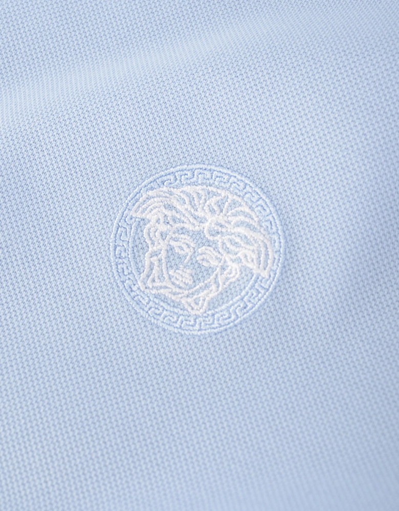 Embroidery Medusa Polo Blue