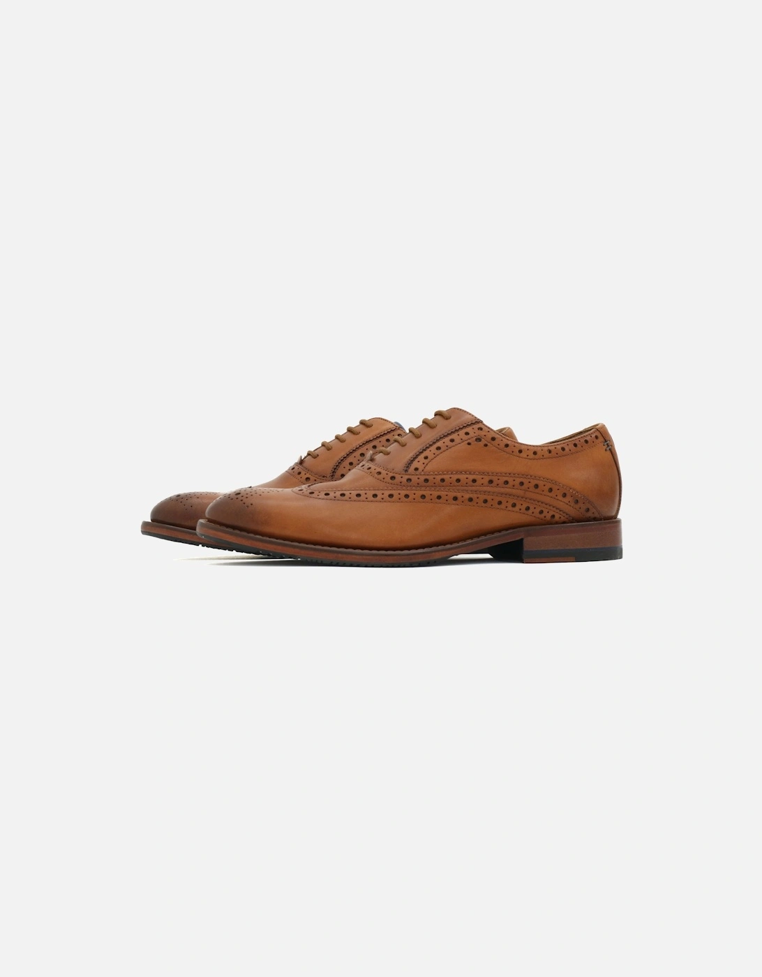 Ledwell Brogue Tan Shoe, 6 of 5