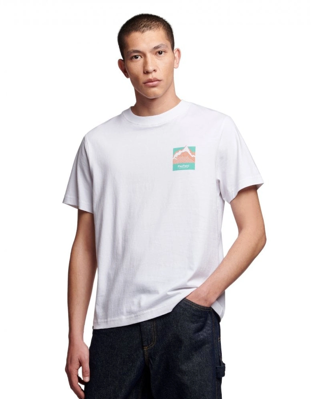 Mountain Back Print T-Shirt - Bright White, 6 of 5