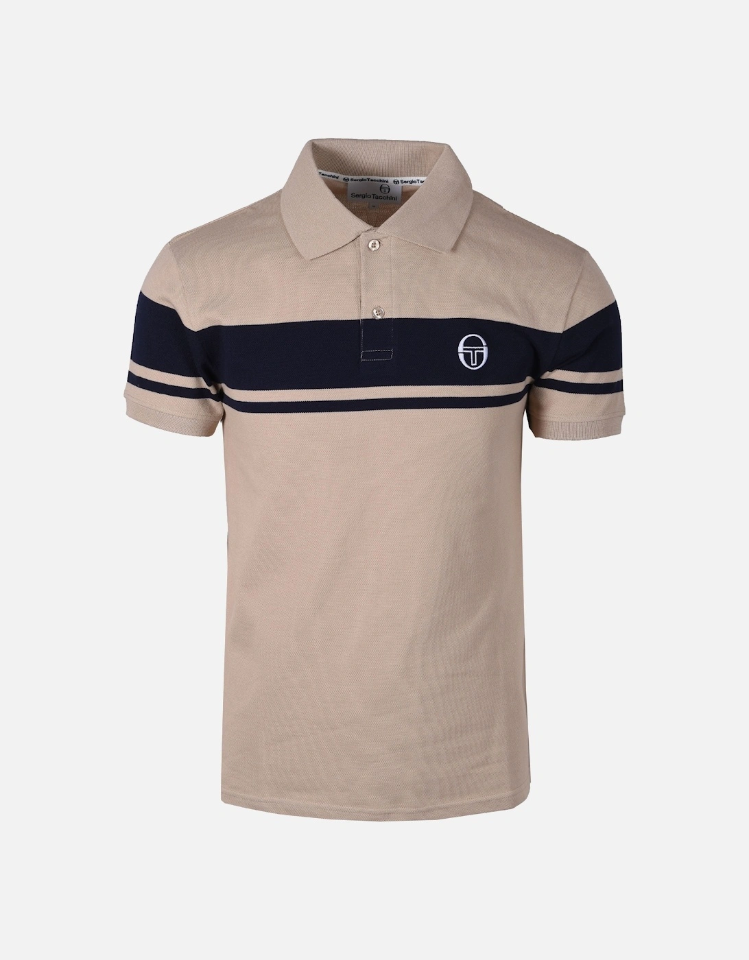 Young Line Polo Shirt Humus/Maritime Blue, 4 of 3