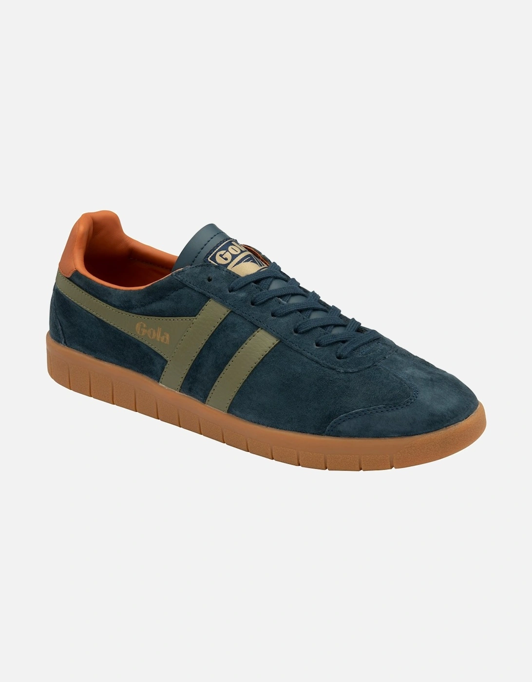 Gola Men's Navy Hurricane Suede Trainers - : Size 9