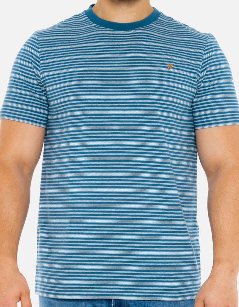 Mens Davis YD Stripe T-Shirt (Blue)