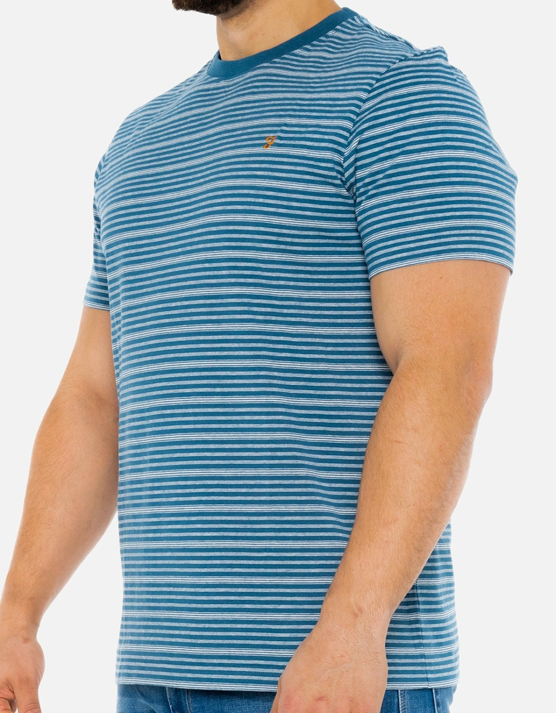 Mens Davis YD Stripe T-Shirt (Blue)