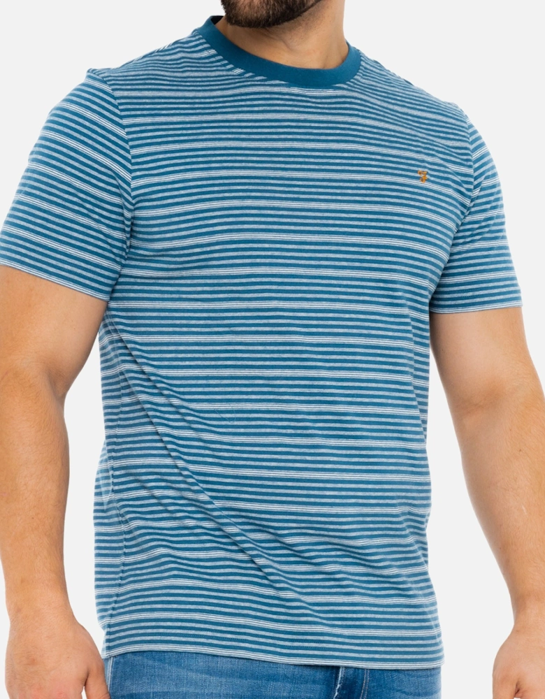 Mens Davis YD Stripe T-Shirt (Blue)