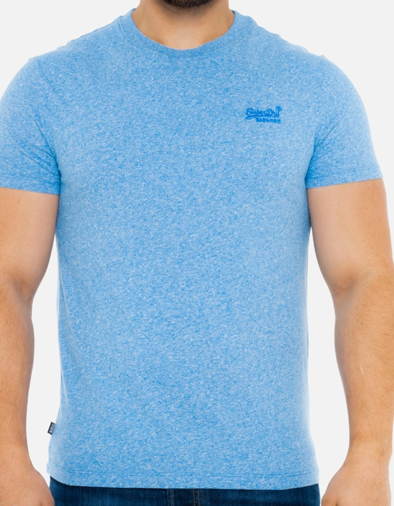 Mens Vintage Logo Emb T-Shirt (Blue)