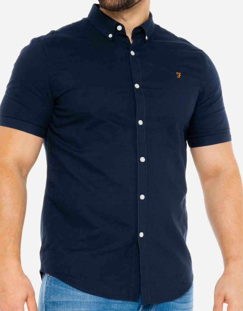 Mens Brewer S/S Button Down Shirt (Navy)