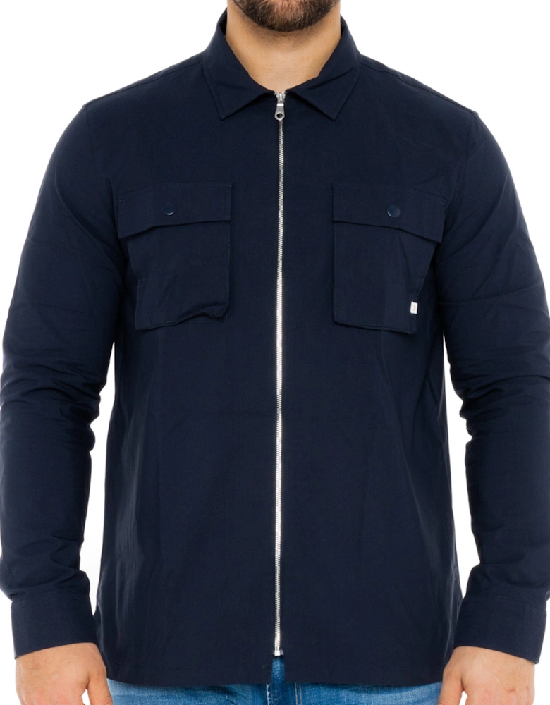 Mens Lyden Long Sleeve Overshirt (Navy)