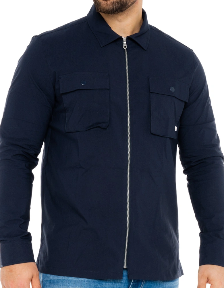 Mens Lyden Long Sleeve Overshirt (Navy)