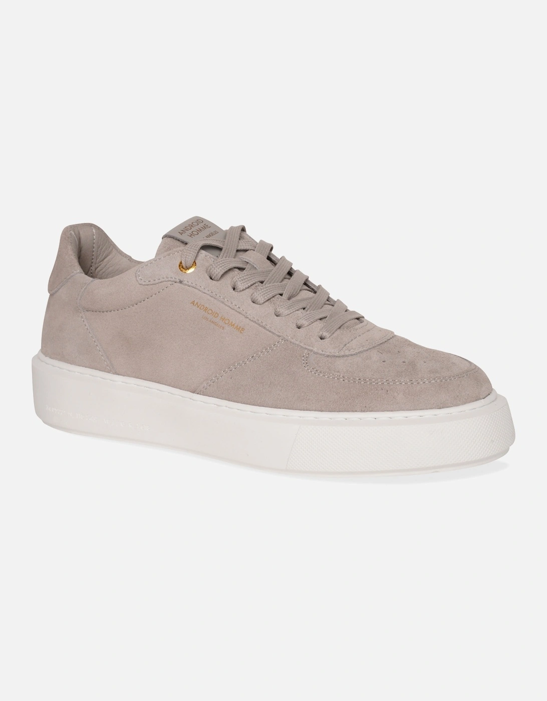 Mens Manhattan Suede Trainers (Grey), 4 of 3