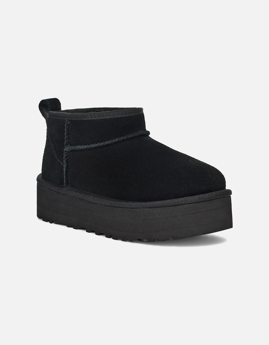 Youths Ultra Mini Platform Boots (Black)
