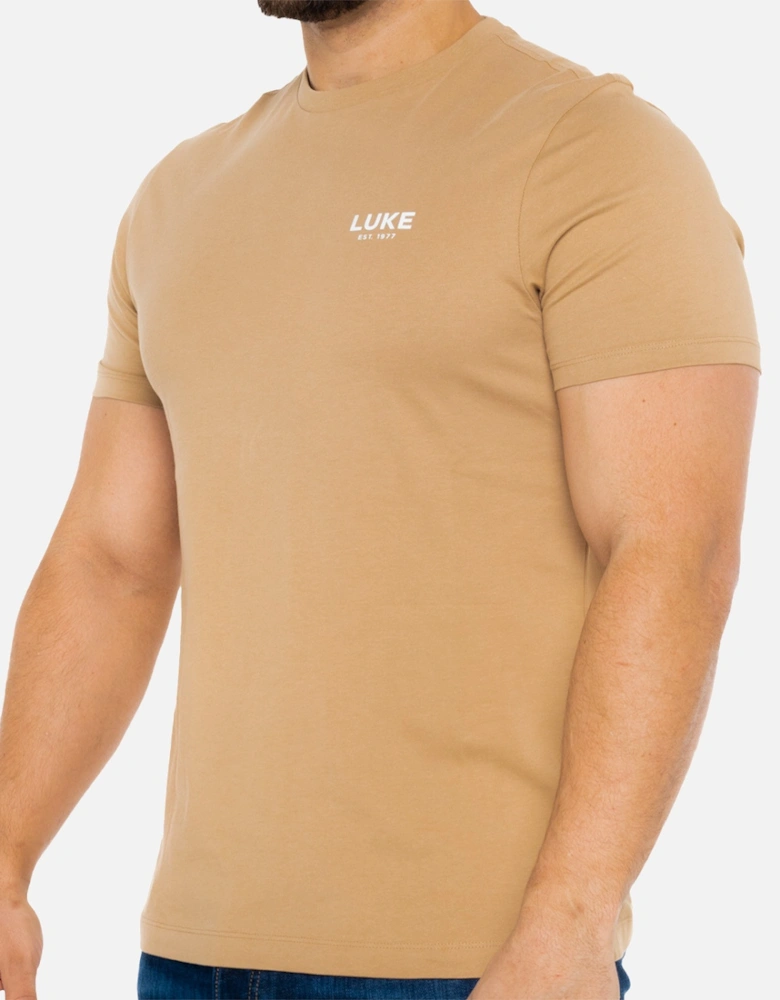 Luke Mens Superb EST. 1977 T-Shirt (Biscuit)