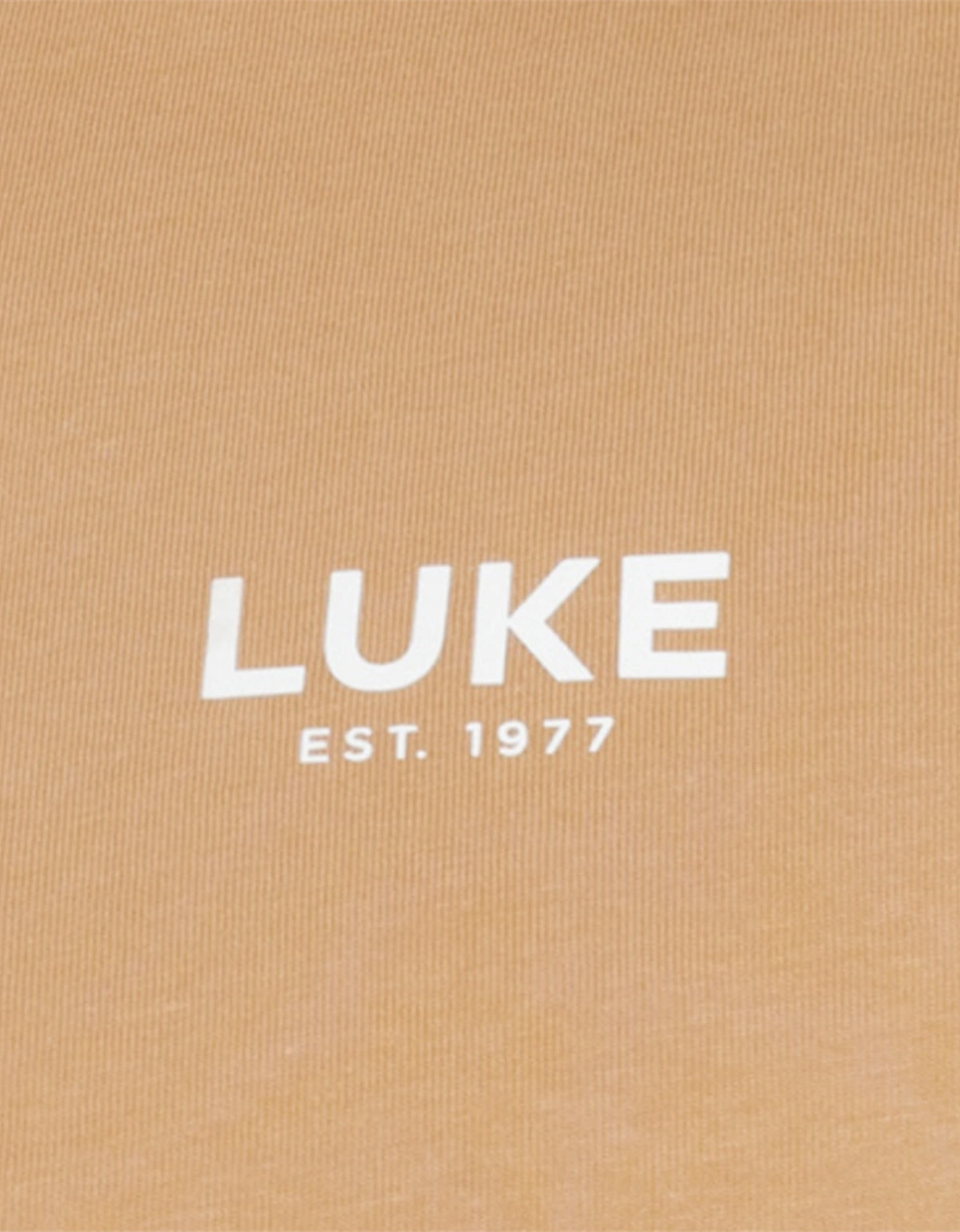 Luke Mens Superb EST. 1977 T-Shirt (Biscuit)