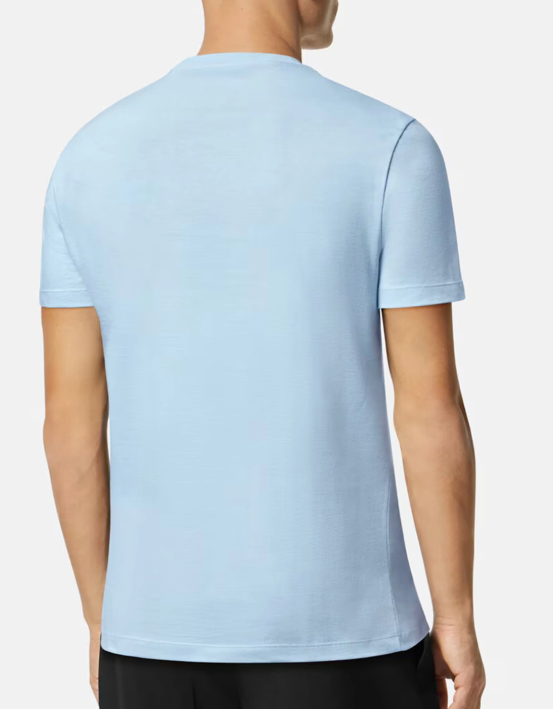 Medusa Compact Cotton T shirt Blue