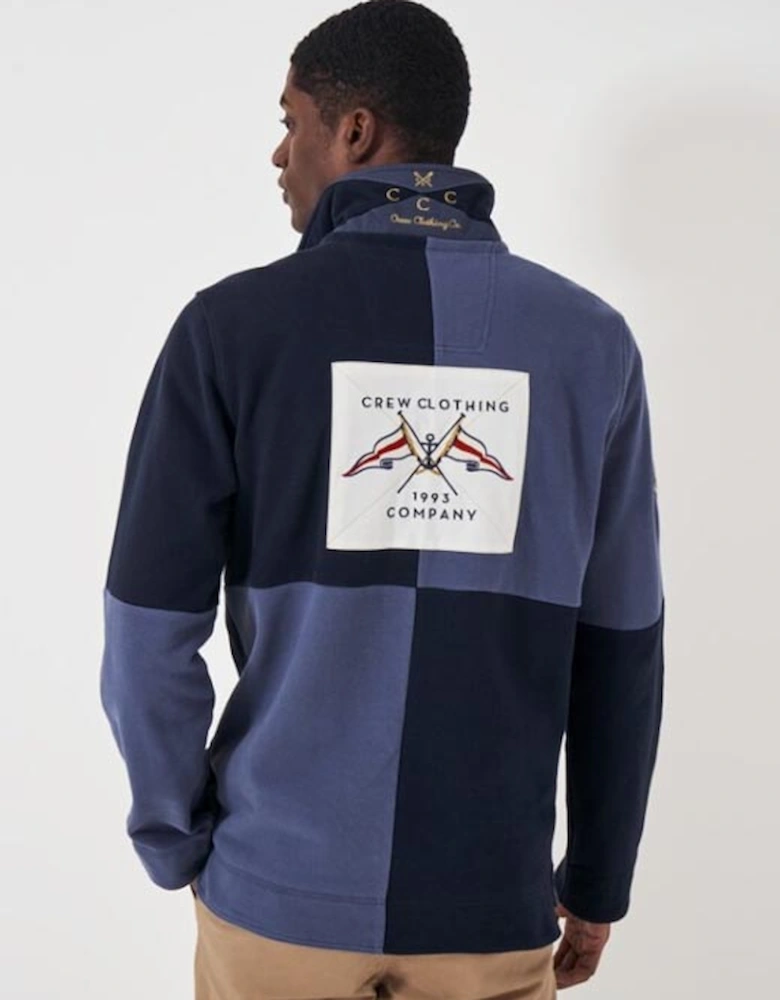 Men's Cut & Sew Padstow Sweatshirt Dark Navy Blue