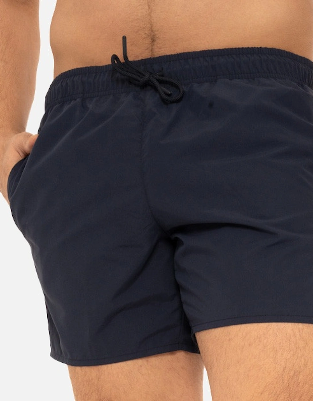 Mens Quick Dry Swim Shorts (Navy/Green)