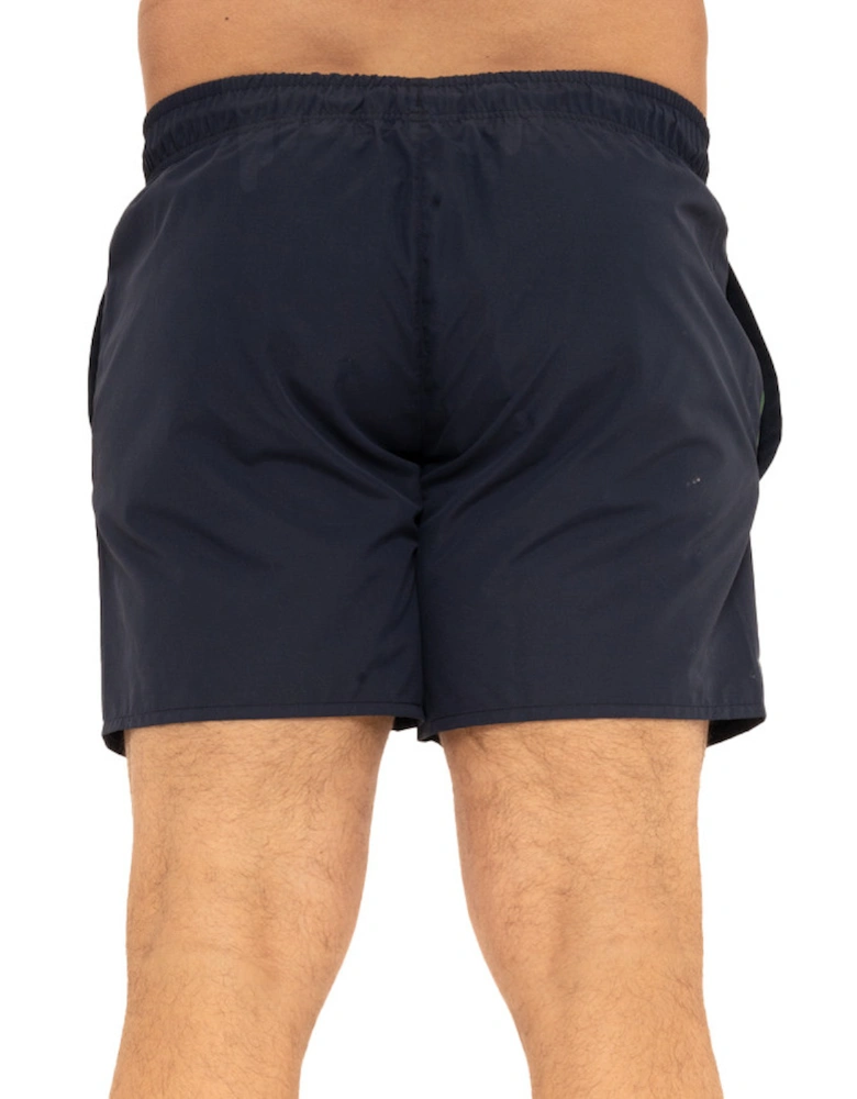 Mens Quick Dry Swim Shorts (Navy/Green)