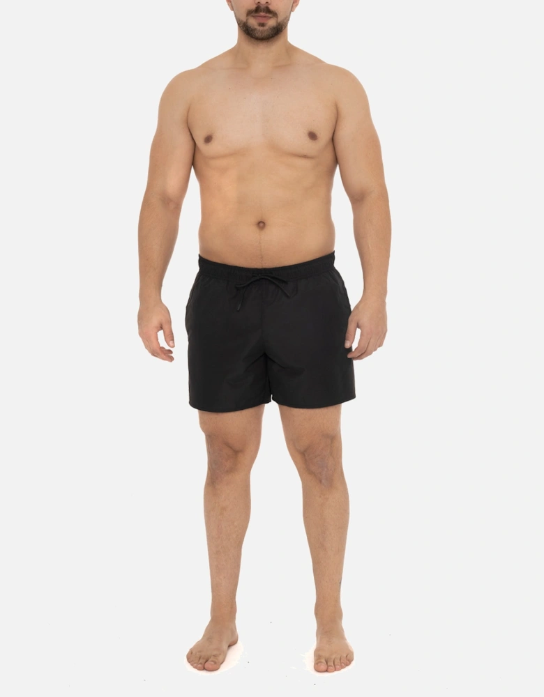 Mens Quick Dry Swim Shorts (Black/Green)