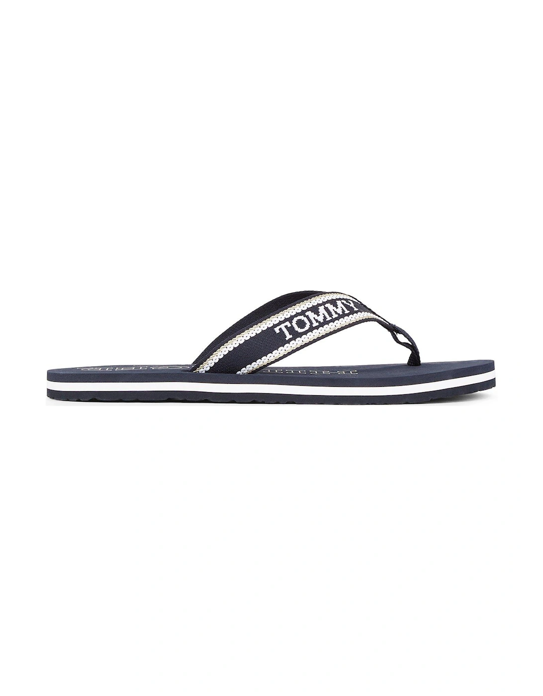 Logo Flip Flops - Navy, 5 of 4