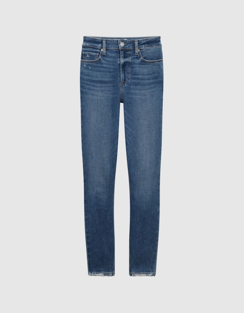 PAIGE High Rise Crop Skinny Jeans