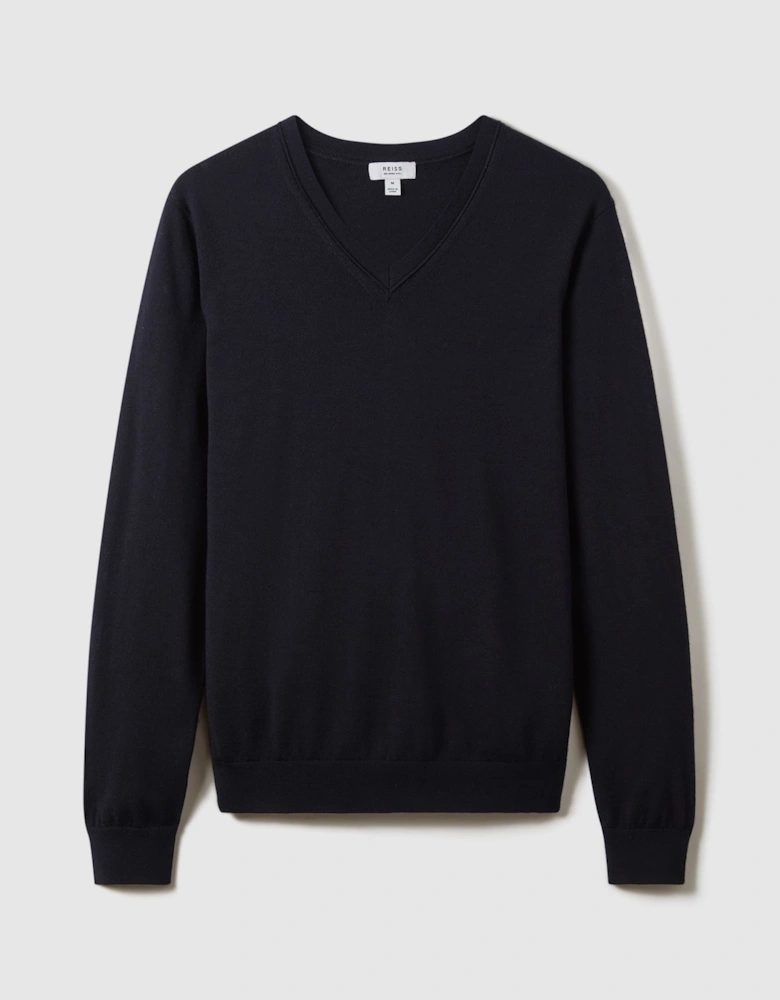 Merino Wool V-Neck Jumper