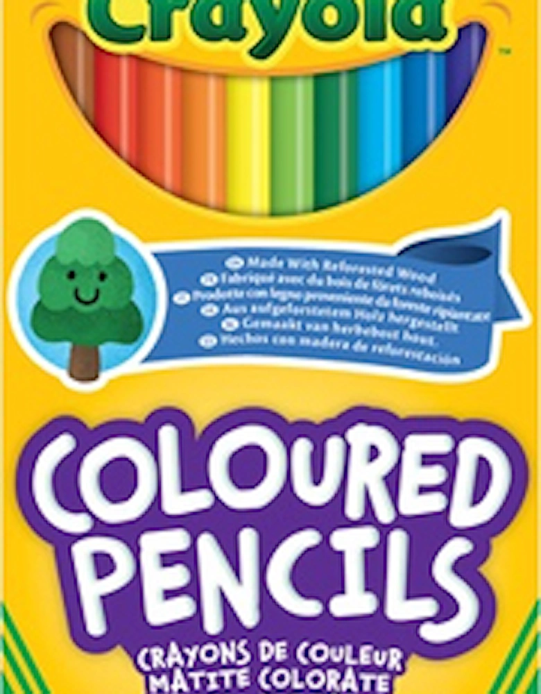 24 Coloured Eco Pencils