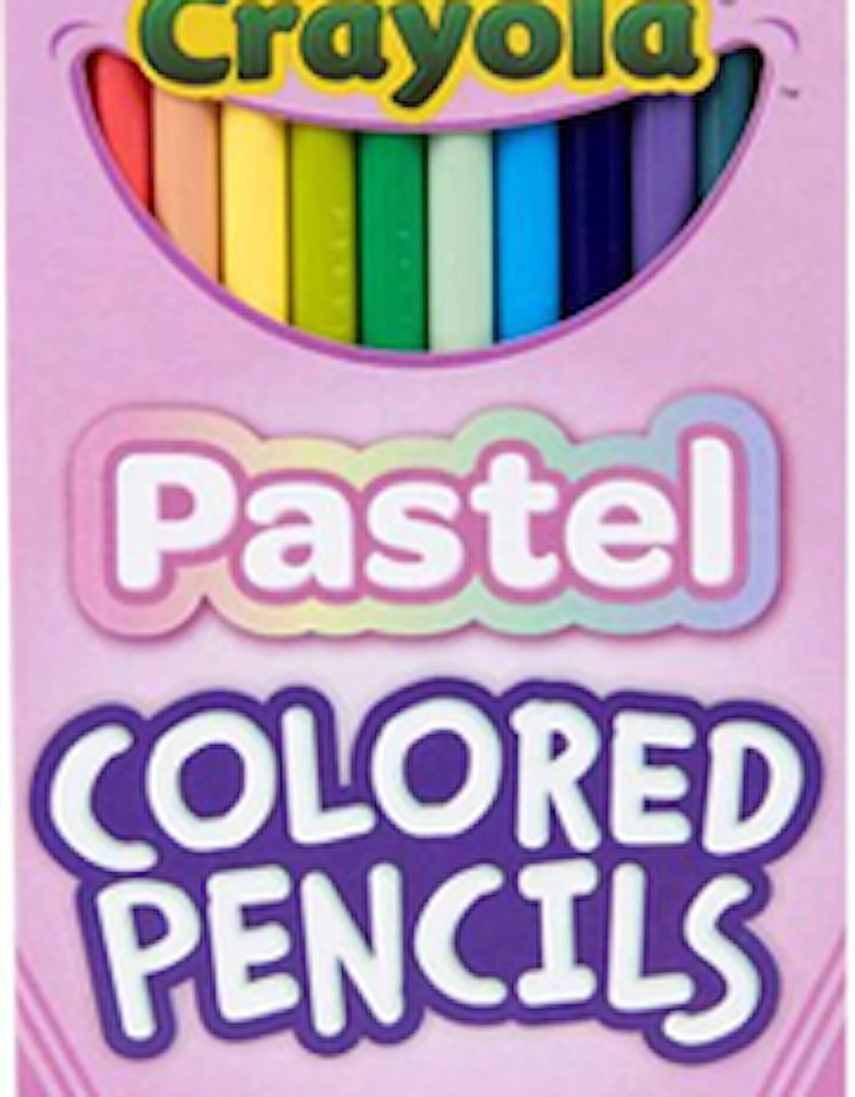 12 Pastel Coloured Pencils