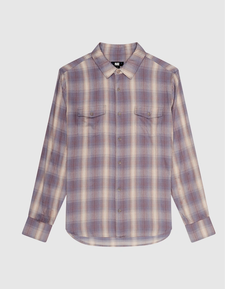 PAIGE Twin Pocket Checked Overshirt