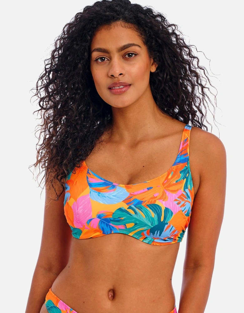 Aloha Coast Underwired Bralette Bikini Top - Multi